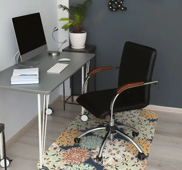 Tapis protège sol Mandalas colorés