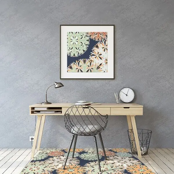 Tapis protège sol Mandalas colorés