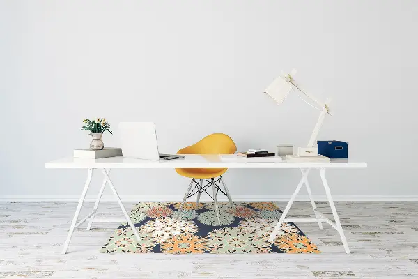 Tapis protège sol Mandalas colorés