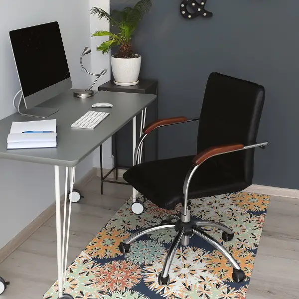 Tapis protège sol Mandalas colorés