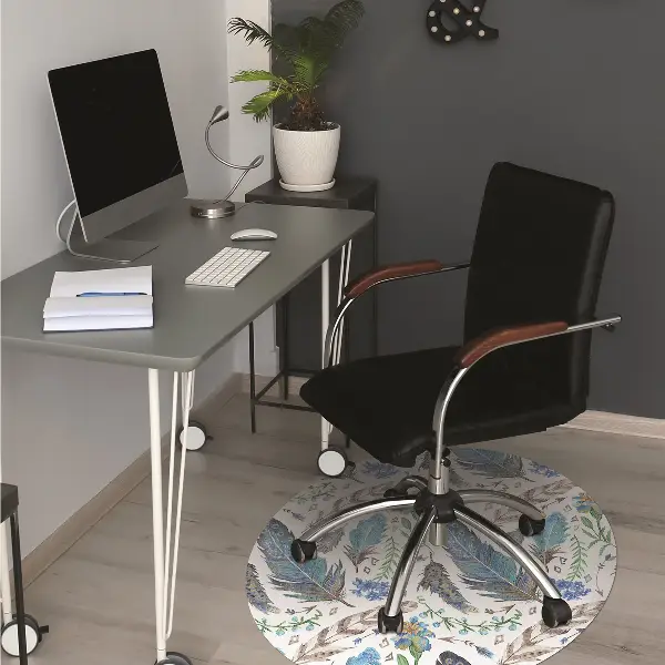 Tapis de chaise Plumes d'oiseaux