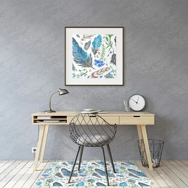 Tapis de chaise Plumes d'oiseaux