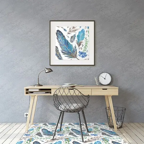 Tapis de chaise Plumes d'oiseaux