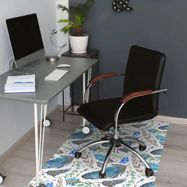 Tapis de chaise Plumes d'oiseaux