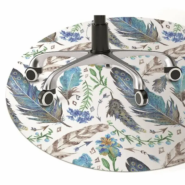 Tapis de chaise Plumes d'oiseaux