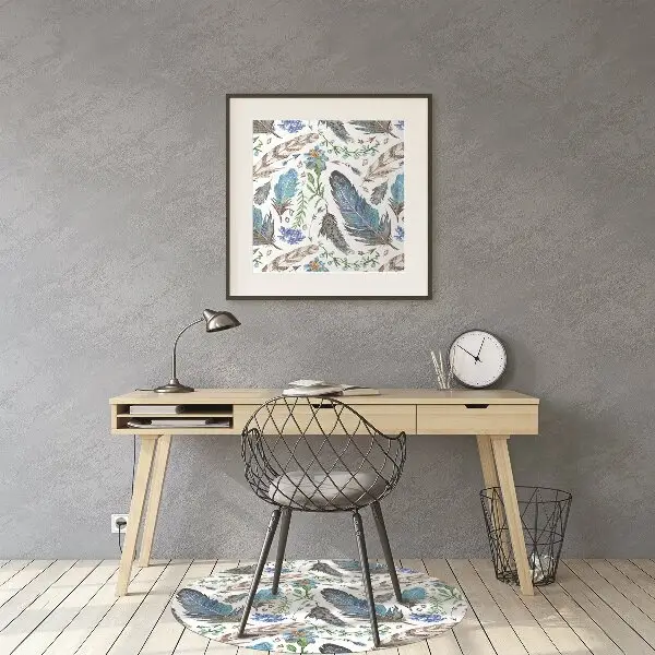 Tapis de chaise Plumes d'oiseaux