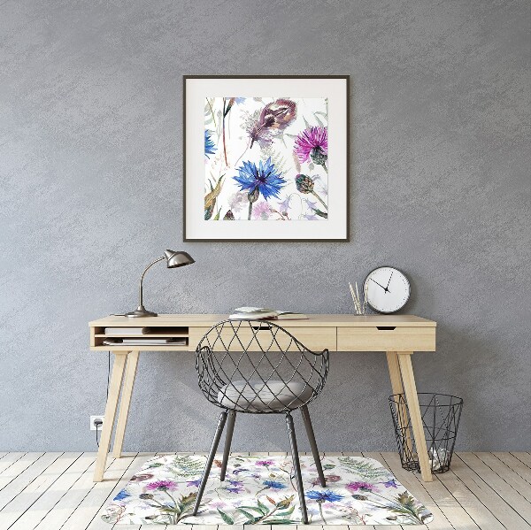 Tapis de chaise Fleurs de terrain