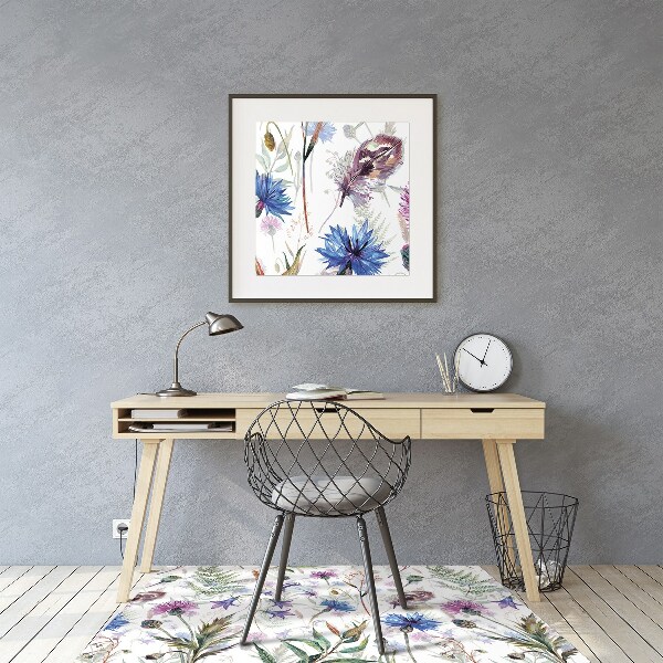 Tapis de chaise Fleurs de terrain