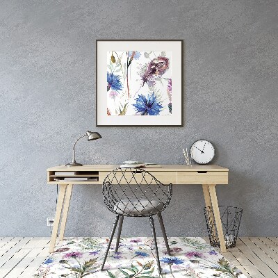 Tapis de chaise Fleurs de terrain