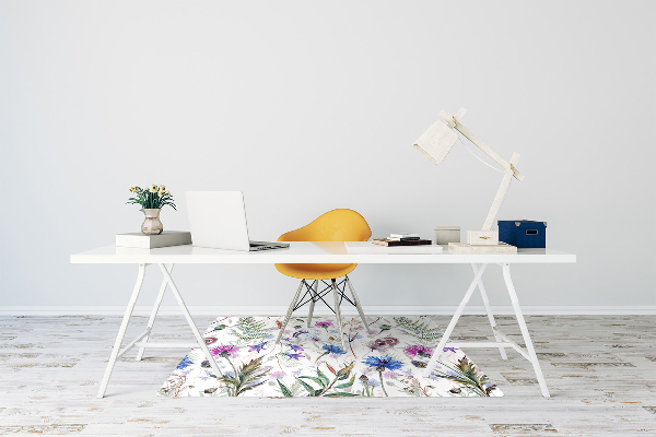 Tapis de chaise Fleurs de terrain