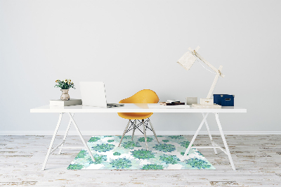 Tapis pour chaise de bureau Succulents