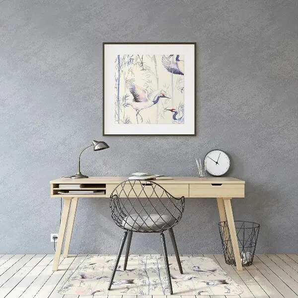 Tapis de chaise Grue danser