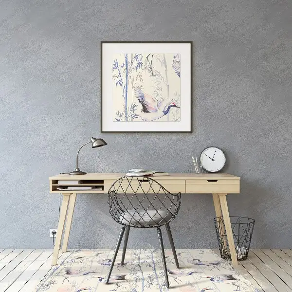 Tapis de chaise Grue danser