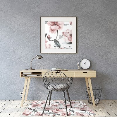 Tapis pour chaise de bureau Image florale