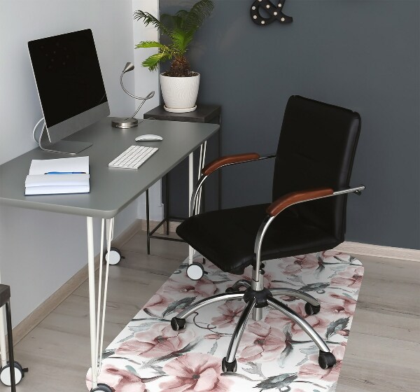 Tapis pour chaise de bureau Image florale