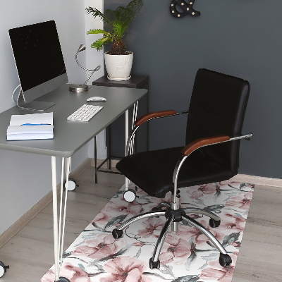 Tapis pour chaise de bureau Image florale