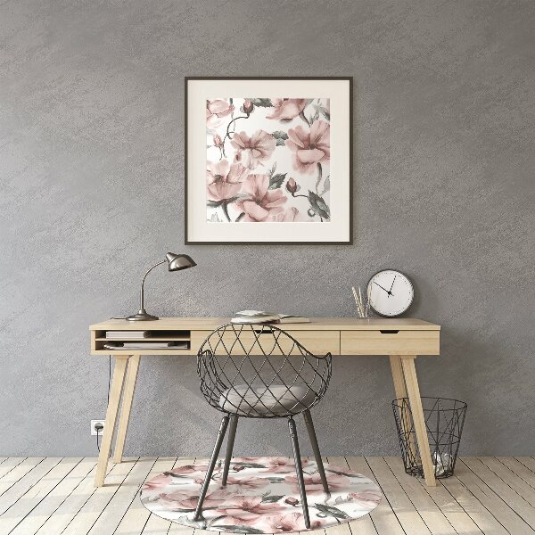 Tapis pour chaise de bureau Image florale