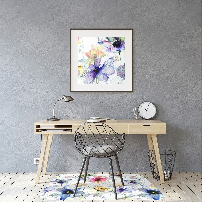 Tapis de chaise Fleurs de terrain