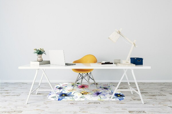 Tapis de chaise Fleurs de terrain