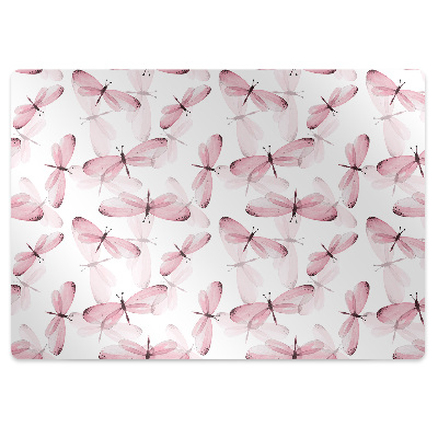 Tapis de chaise Libellule rose