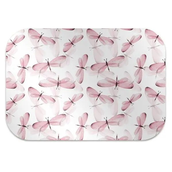 Tapis de chaise Libellule rose