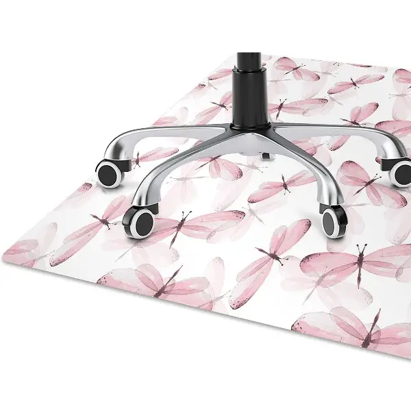 Tapis de chaise Libellule rose