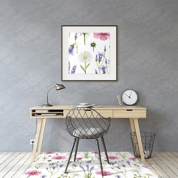 Tapis de chaise de bureau Marguerites quotidiennes