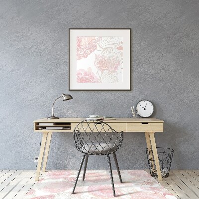 Tapis pour chaise de bureau Motif floral