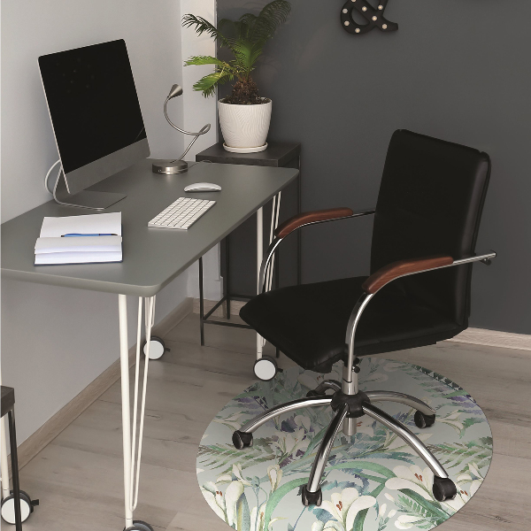 Tapis de chaise de bureau Crocus