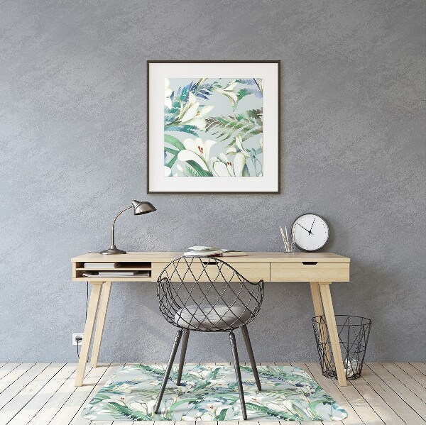 Tapis de chaise de bureau Crocus