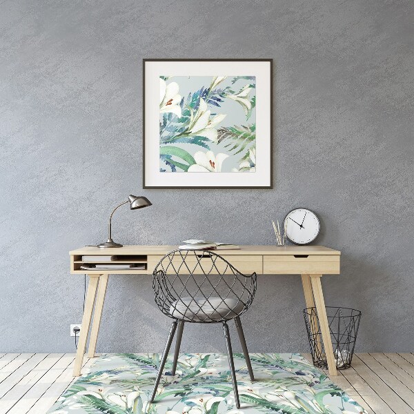 Tapis de chaise de bureau Crocus