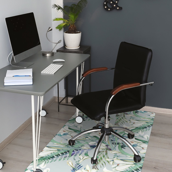Tapis de chaise de bureau Crocus