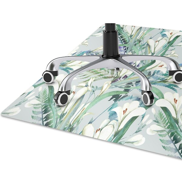 Tapis de chaise de bureau Crocus