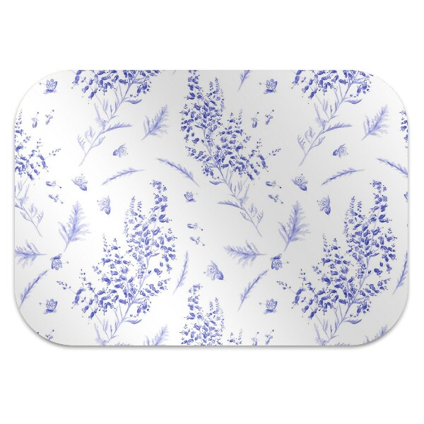 Tapis protège sol Lavande aquarelle
