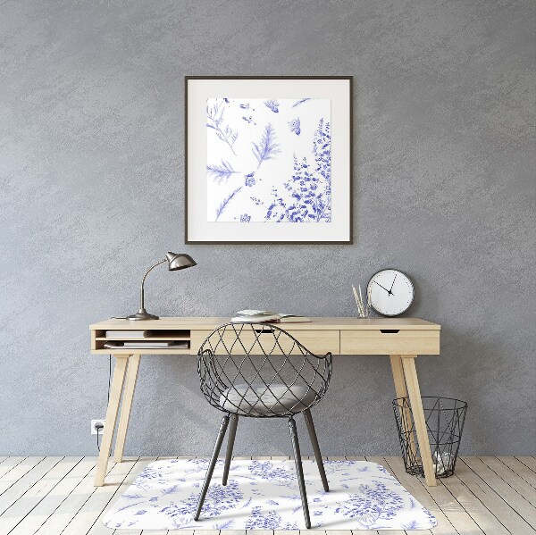 Tapis protège sol Lavande aquarelle