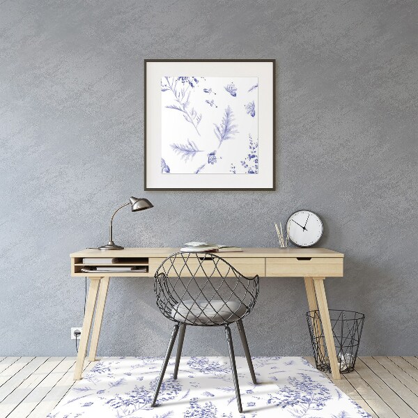 Tapis protège sol Lavande aquarelle