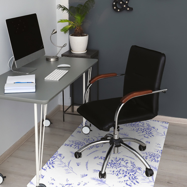 Tapis protège sol Lavande aquarelle