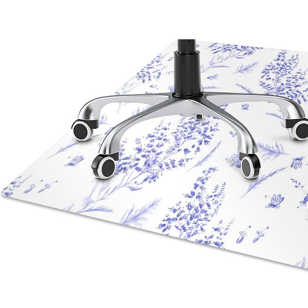 Tapis protège sol Lavande aquarelle