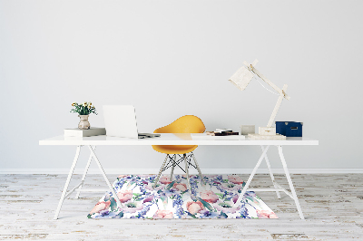 Tapis de chaise de bureau Bouquet de printemps