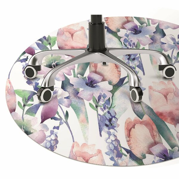 Tapis de chaise de bureau Bouquet de printemps