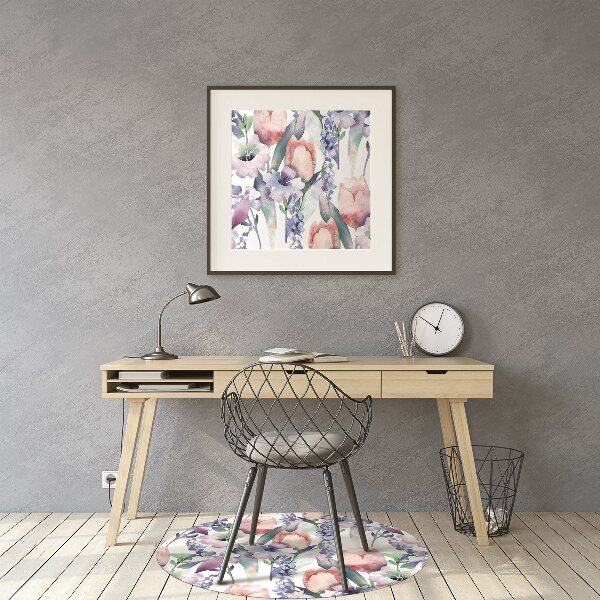 Tapis de chaise de bureau Bouquet de printemps