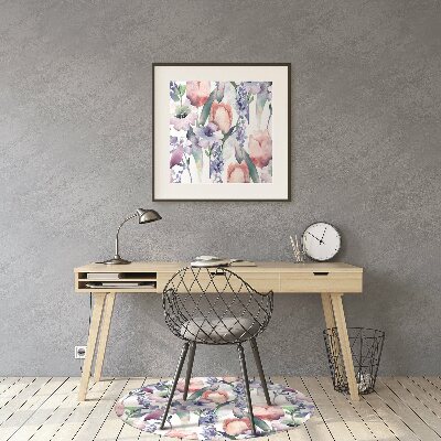 Tapis de chaise de bureau Bouquet de printemps