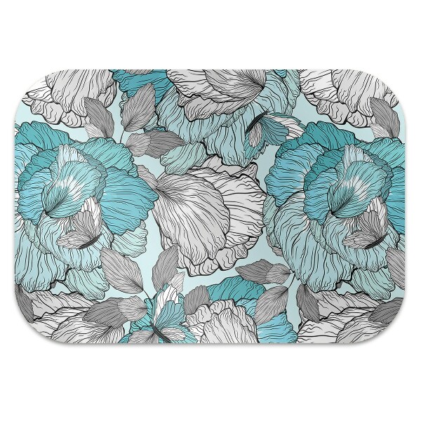 Tapis protection sol Composition florale