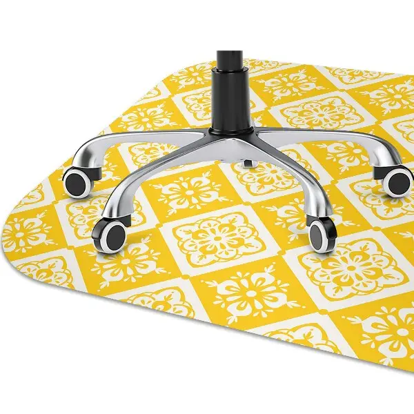 Tapis protège sol Modèle jaune-blanc