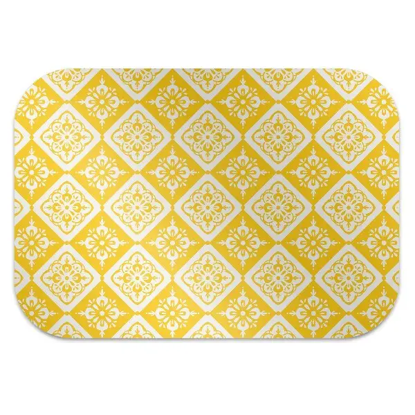 Tapis protège sol Modèle jaune-blanc