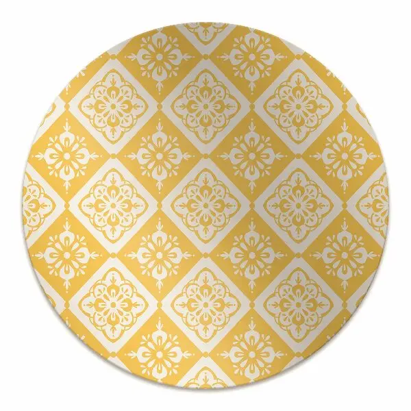Tapis protège sol Modèle jaune-blanc