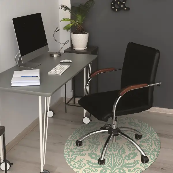 Tapis fauteuil bureau do biura Damassé vert