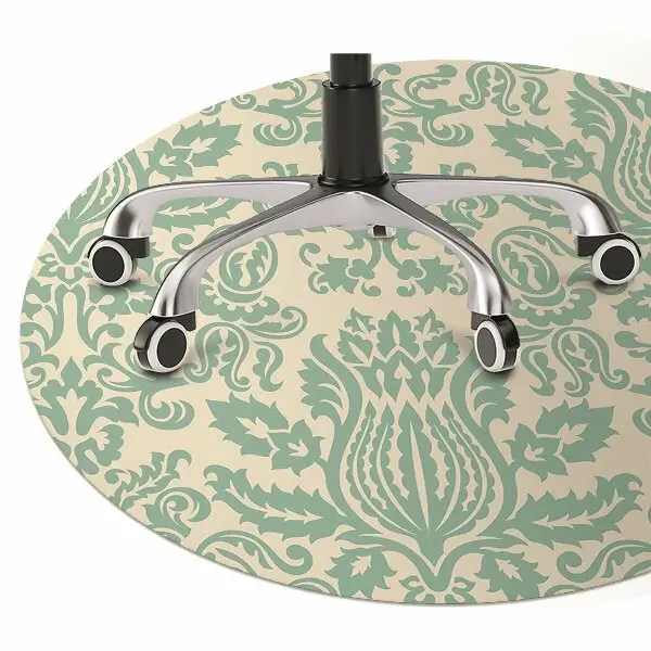 Tapis fauteuil bureau do biura Damassé vert