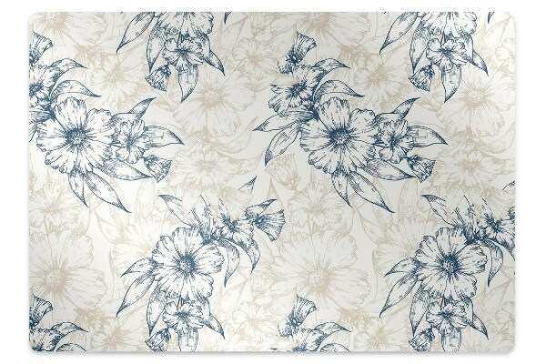 Tapis de chaise de bureau Art floral