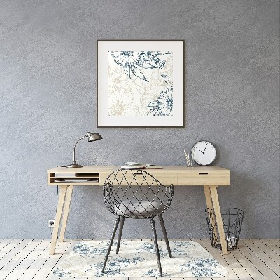 Tapis de chaise de bureau Art floral